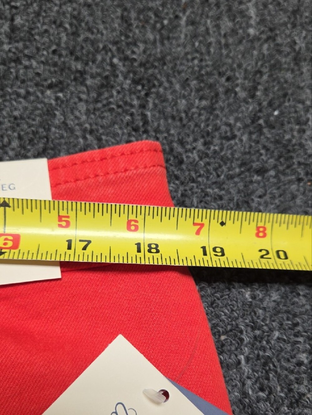 (#2C) Universal Thread Wide Leg Flare Jeans in Bright Red - Picture 6 of 7